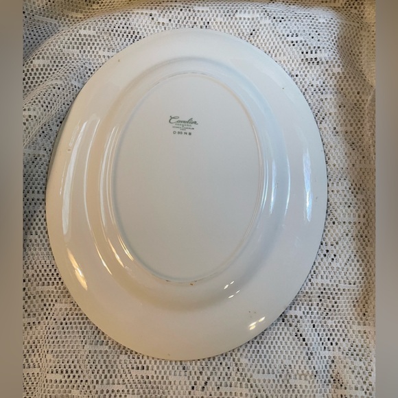 Antique Barclay Cavalier Laughlin Oval Platter 11 & 7/8 by 9 & 7/8 inches